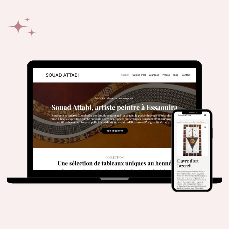 Site web de l'artiste peintre Souad Attabi à Essaouira